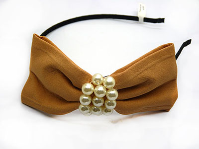 全网最低价新款钢卡珍珠蝴蝶结发箍发卡压发夹