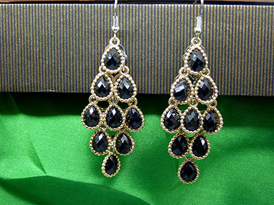 韩国时尚饰品 韩版复古夸张风耳饰 合金流苏耳环