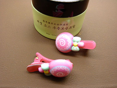 潮流新品儿童发饰 亚克力发夹 一字夹一对装