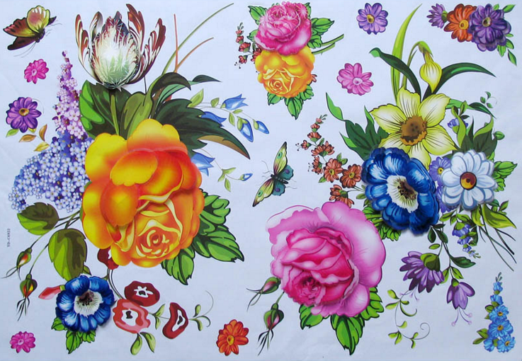 全网最低价50*30cm【PVC层层组合贴系列】百款混搭4D气泡珠光膜可移墙贴