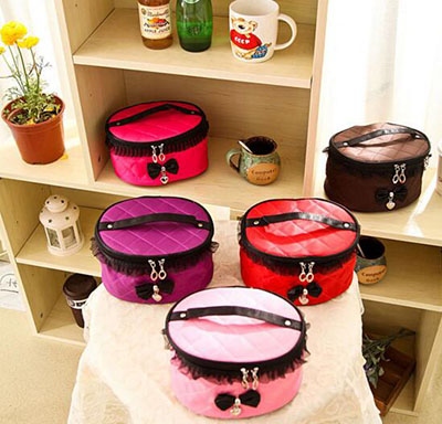 厂家直销女士手提洗漱包袋 可折叠女士化妆包