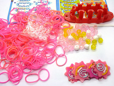 爆款热卖彩虹编织300根套装 DIY皮筋袋装