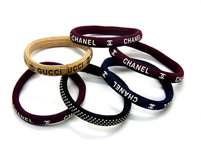 全网最低价批发6根装韩版无接缝印花发圈