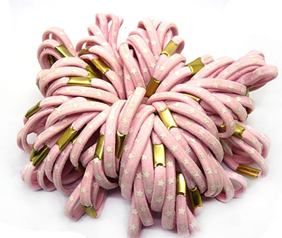 全网热款爆卖100根装印花金葱皮筋跑量发圈