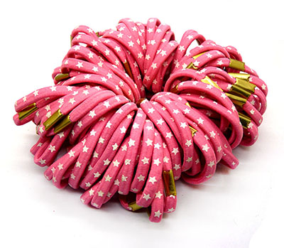 全网热款爆卖100根装印花金葱皮筋跑量发圈