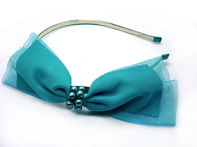 2元店精品韩版布艺发饰 领结花朵发箍发卡批发