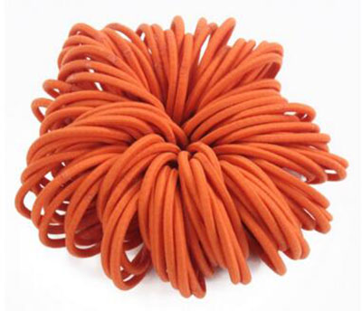 全网最低价100支装欧美发饰彩色无缝拼接皮筋发圈发绳橡皮筋