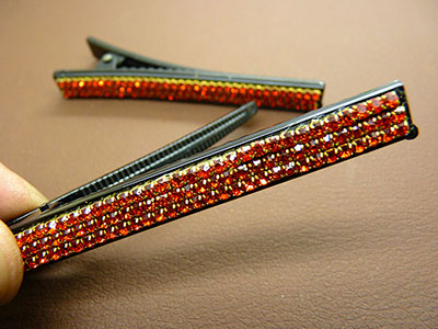 厂家直销一对装简约时尚镶钻发夹女士水钻对装一字夹