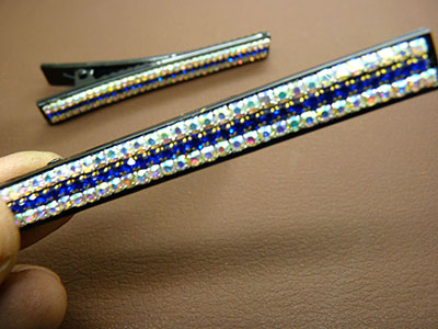 厂家直销一对装简约时尚镶钻发夹女士水钻对装一字夹