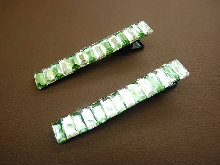 多元店爆款一对发饰头饰批发欧美新款时尚水晶压夹少女