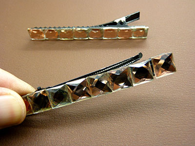 多元店爆款一对发饰头饰批发欧美新款时尚水晶压夹少女 