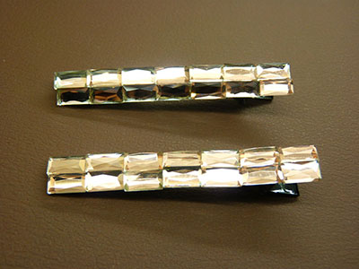 多元店爆款一对发饰头饰批发欧美新款时尚水晶压夹少女