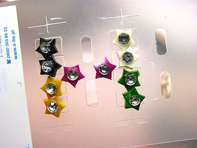 特价批发韩式糖果色经典PP合金针防过敏耳钉