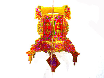 新颖创意一对装招财进宝仿古宫灯灯笼