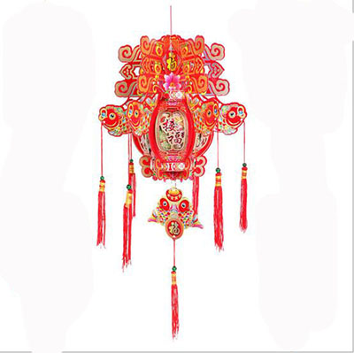 全网最低价批发时尚创意一对装小号新年装饰品灯笼挂件