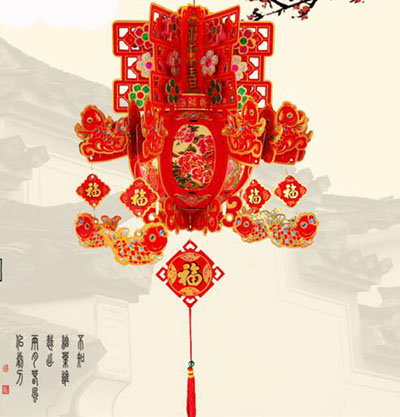 全网最低批发一对装新年装饰品春节装饰用品创意时尚灯笼挂件