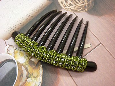 精美头饰发夹七齿发梳盘发发卡插梳发饰水钻簪子发簪盘头发