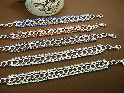 韩式精品时尚百搭手链批发 水晶钻石手链 厂家直销