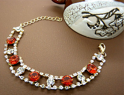 韩式精品时尚百搭手链批发 水晶钻石手链 厂家直销