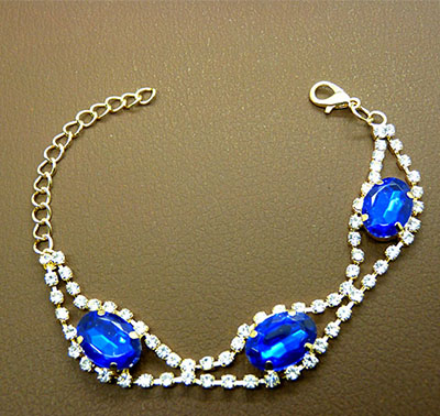 韩式精品时尚百搭手链批发 水晶钻石手链 厂家直销