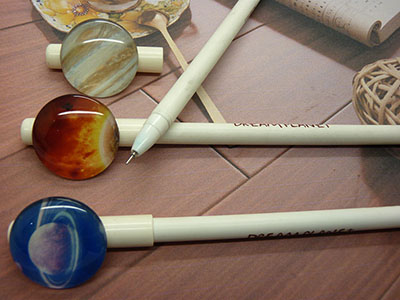 欧美范太阳系中性笔可爱水笔