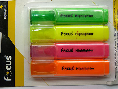 全网最低价4支装香味彩色记号笔文具多色入糖果色荧光标记笔