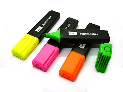 全网最低价4支装香味彩色记号笔文具多色入糖果色荧光标记笔