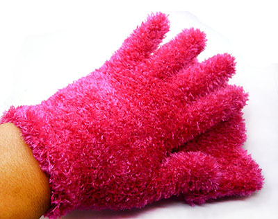 全网最低价纯色毛绒保暖加厚手套 冬天女士可爱毛茸五指手套