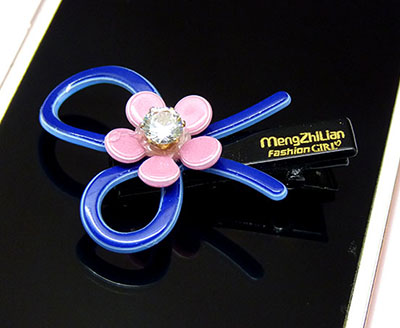 限量火爆特价韩版亚克力锆石赖兔毛球立体儿童鸭嘴夹