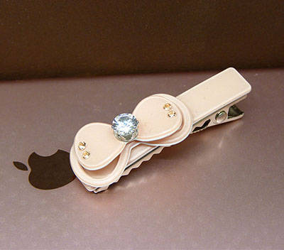 限量火爆特价韩版亚克力锆石赖兔毛球立体儿童鸭嘴夹