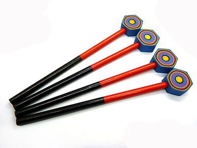 2元店儿童学习用品批发4支装卡通橡皮铅笔