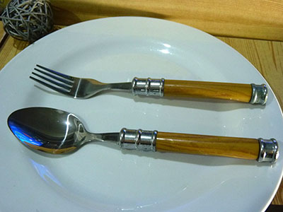 特价创意餐具刀叉 不锈钢勺子 西餐勺叉精美2个装混款