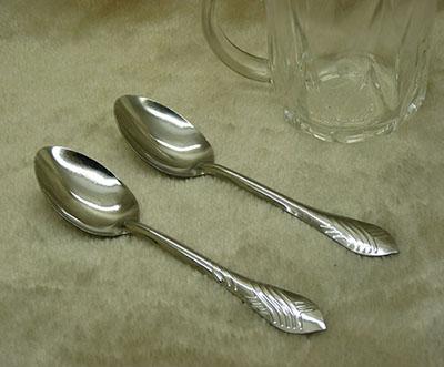 全网最低价2个装14*3cm尖匙 光身不锈钢勺子 调味更 汤勺 小汤匙