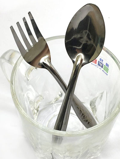 全球最低价不锈钢勺叉组合套装餐具opp袋简装