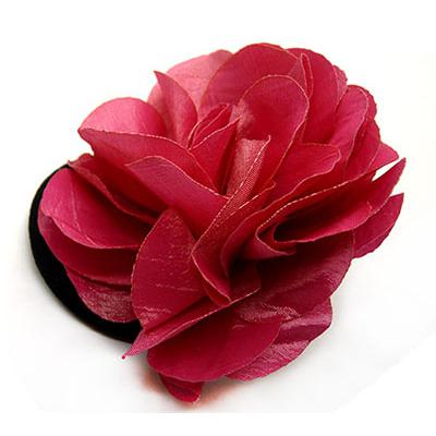 全球最低价时尚甜美雪纺花朵发圈 精品皮筋