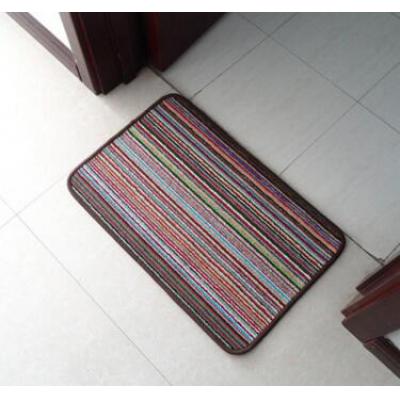 50*80cm 加厚精品彩虹彩色条纹地垫脚垫防滑耐磨卫生间门垫厂家直销