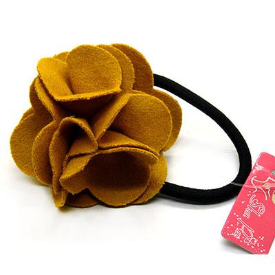 欧美新款女时尚唯美布艺玫瑰花朵发绳发圈扎头发皮筋