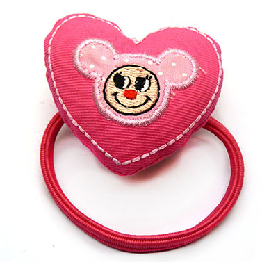 大号儿童发饰 女孩发绳发圈 桃心卡通发绳 扎头发皮筋 厂家直销