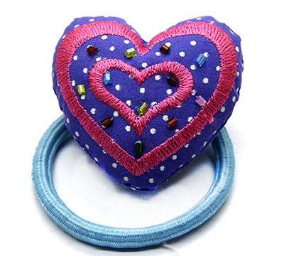 大号儿童发饰 女孩发绳发圈 桃心卡通发绳 扎头发皮筋 厂家直销