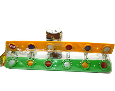 买贵10倍退款圆形6连钩 衣钩挂钩粘钩 1元店2元店日用百货