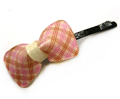 特价亚克力发夹蝴蝶结压夹批发 两元店头饰发饰