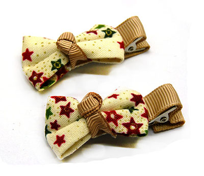 一对高档布艺蝴蝶结对夹女生儿童发夹欧美时尚盘发边夹头饰发饰