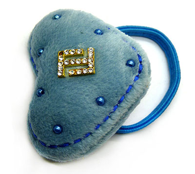 全网最低价欧美发饰头饰品毛球丝绒布水钻爱心发圈女生扎头发橡皮筋