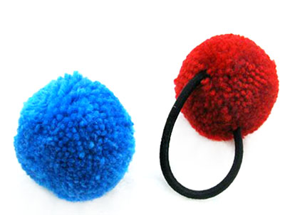 全球最低价欧美毛线球头绳 手工儿童可爱发绳