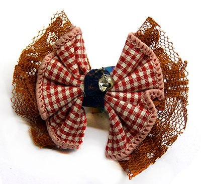 韩版可爱儿童蕾丝边蝴蝶结  压夹