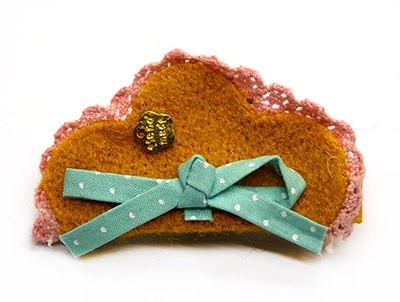 绒布草帽夹边夹压夹 淑女发饰 厂家直销