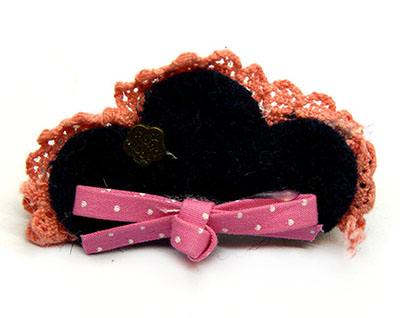 绒布草帽夹边夹压夹 淑女发饰 厂家直销