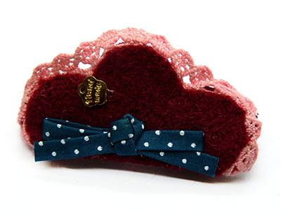 绒布草帽夹边夹压夹 淑女发饰 厂家直销