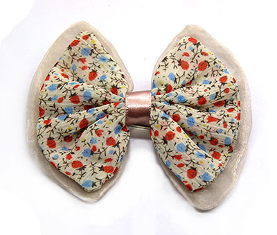 特价蝴蝶结丝绸发夹边夹压夹 2元精品店货源