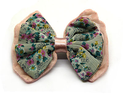 特价蝴蝶结丝绸发夹边夹压夹 2元精品店货源